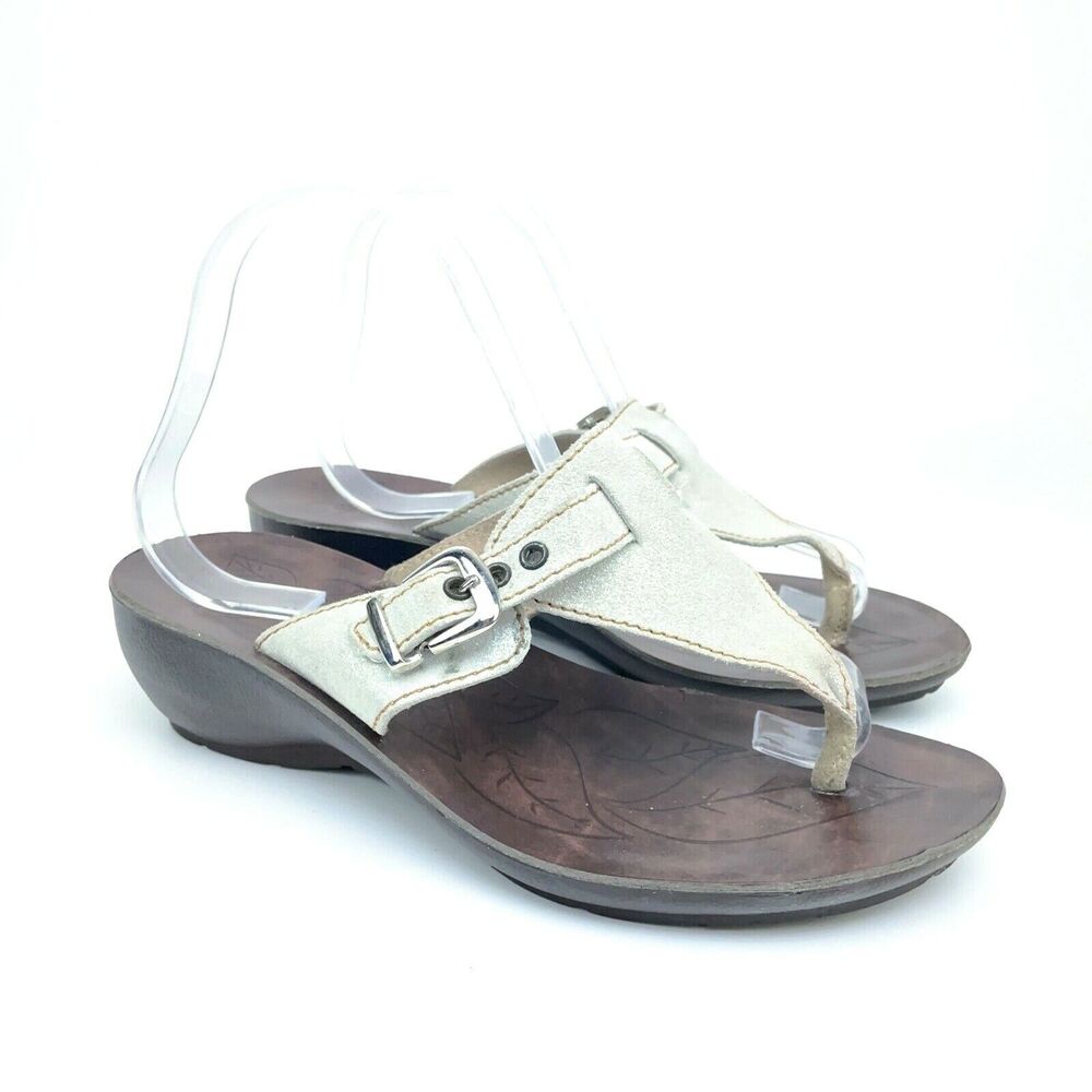 Fly Flot Anatomic Anti-Shock Sandals Slip On  Leather Shoes  Womens EU 39 US 8